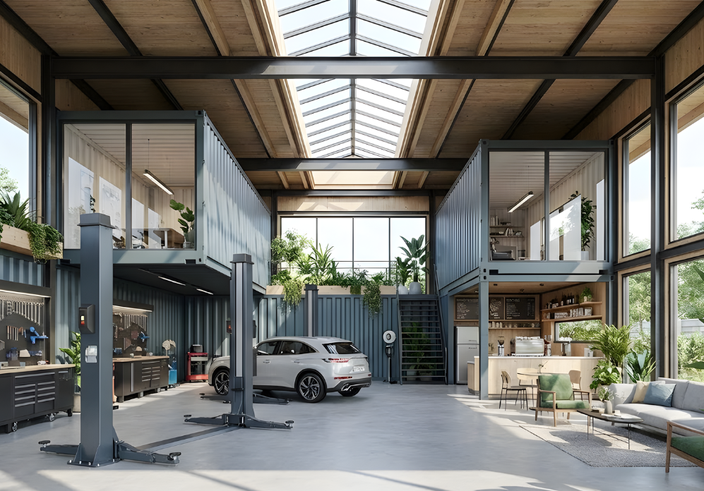 projeto de container para industria